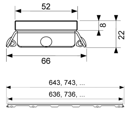 Стеклянная панель TECEdrainline, 1500 мм, белая, артикул 601591
