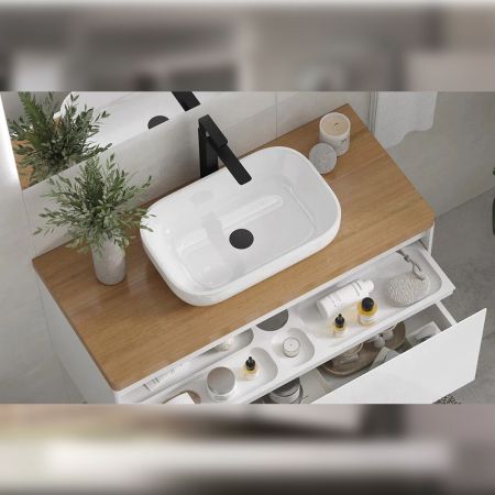 Столешница Velvex Klaufs 1000 без отверстий, Invisible Line, артикул st.KLA.100 дуб французский