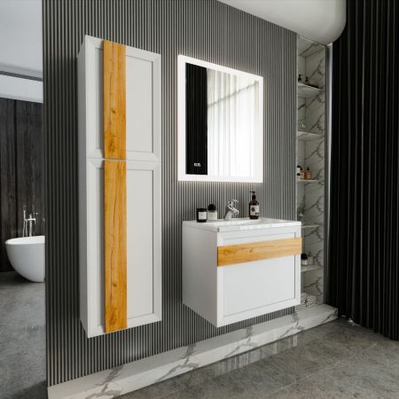 Комплект мебели для ванной Бриклаер БЕРЛИН 70BD, белый, артикул БЕРЛИН 70BD