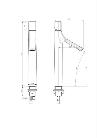 Смеситель для раковины высокий WONZON & WOGHAND, Белый матовый (WW-H1011-MW) Смеситель для раковины высокий WONZON & WOGHAND, Белый матовый (WW-H1011-MW)
