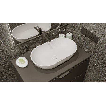 Умывальник WHITECROSS Amber 60x35 (белый мат) иск. камень