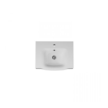 M80WCC0652WG Like, Раковина мебельная, керамическая, 65 см, встроенная, цвет: белый, глянец