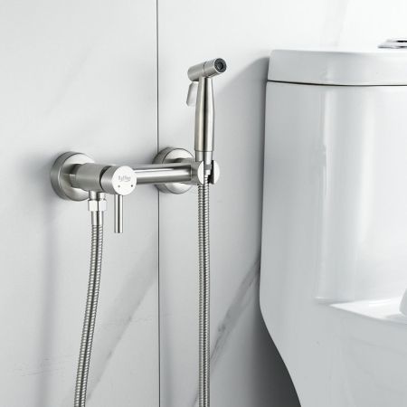 Гигиенический душ со смесителем Raffine F207L, сатин