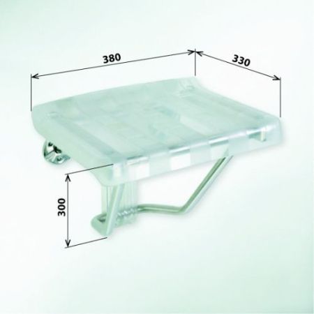 HELP Сиденье для душа откидное ,пластик, артикул 326325056