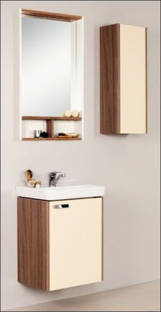 Тумба под раковину Акватон Йорк 50 М 1A170901YOAY0 белый глянец/выбеленное дерево, артикул 1A170901YOAY0