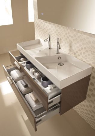 Тумба под раковину Jacob Delafon Rythmik 120 EB1305-G1C подвесная Белая глянцевая, артикул EB1305-G1C