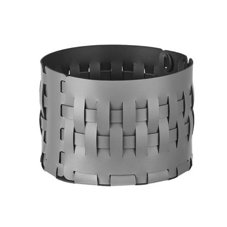 ADJ Корзина Bottega, D20xH12 см., цвет: серый/черный, артикул 1512.03/01