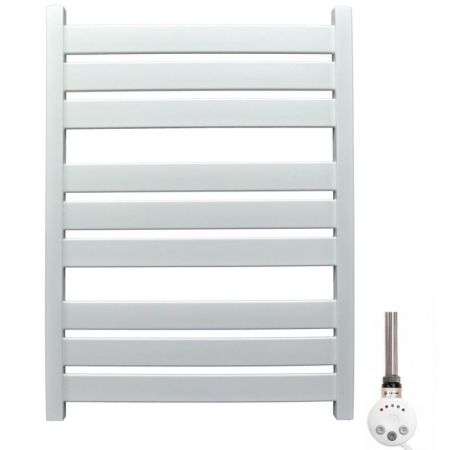 Электрический полотенцесушитель Ника Modern ЛМ 7 80x50 масляный Белый 9 перекладин, артикул ЛМ 7 ЭЛ белый 80х50