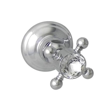 Nicolazzi Half Dome Crystal Вентиль запорный 1/2”, цвет: хром, артикул 1412CR93