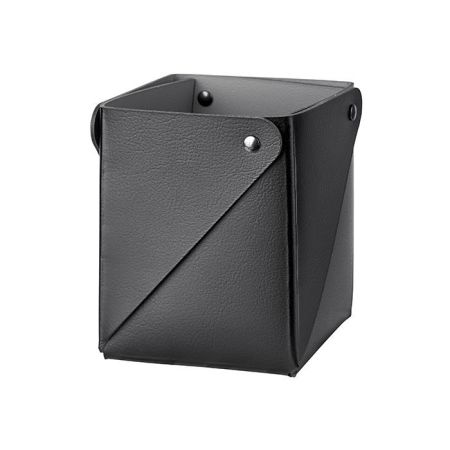 ADJ Коробочка MIU для чайных пакетов, 7x7xH8 см., цвет: черный/серый, артикул 0055.01/03