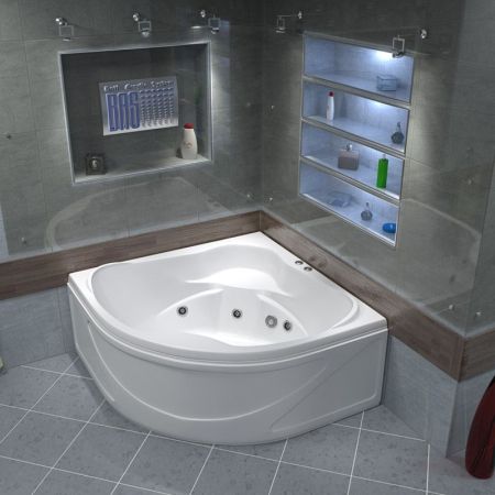 Акриловая ванна Bas Хатива 143x143 без гидромассажа