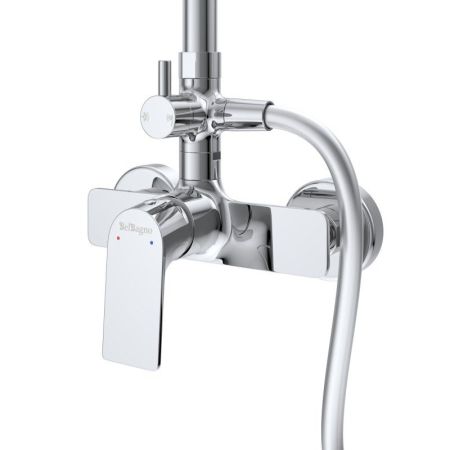 MARINO Комплект для ванной - душевая стойка и смеситель для раковины, артикул MARINO-DOCM/LVM-CRM