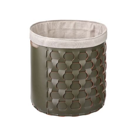 ADJ Круглая корзина Dubai, D40xH40 см., цвет: оливковый/горчичный, артикул 2050.55/40