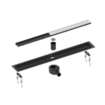 Душевой лоток (двухсторонняя решетка) TIMO Drain System DS230208/03, черный, артикул DS230208/03