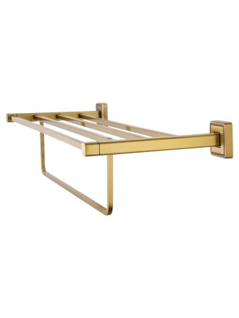 Полотенцедержатель с полкой WONZON & WOGHAND ROMA, Бронза (WW-7281), артикул WW-7281