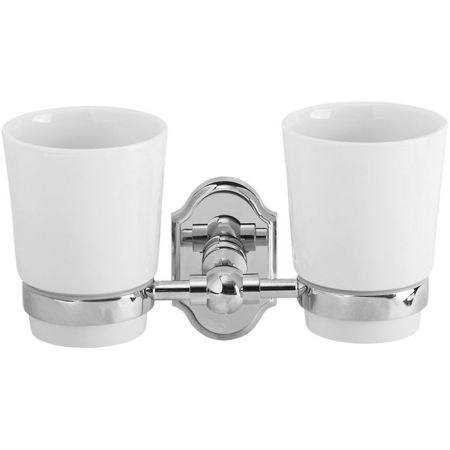 Стакан для зубных щеток Veragio Stanford VR.STD-7742.CR двойной Хром, артикул VR.STD-7742.CR