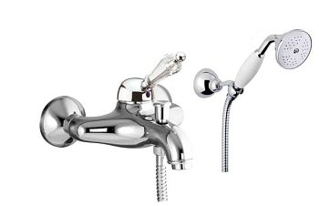 Fiore Imperiale Sky однорычажный смеситель для ванны с набором для душа, цвет золото - Swarovski