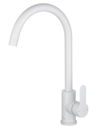 Смеситель для кухни WONZON & WOGHAND, Белый матовый (WW-AE4554-MW), артикул WW-AE4554-MW