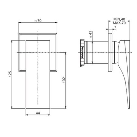 Fima Carlo Frattini Zeta Смеситель для душа, встраиваемый, цвет: чёрный матовый, артикул F3963N1NS