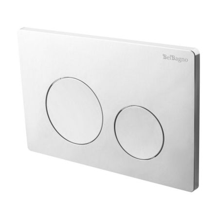 Кнопка смыва BELBAGNO BB-03C-GM, оружейная сталь, артикул BB-03C-GM
