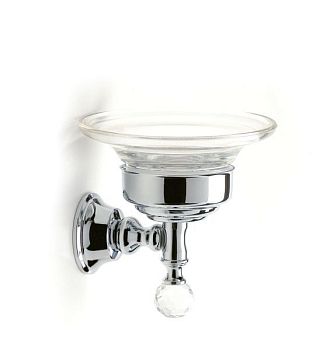 Stil Haus Smart Light, настенная стеклянная мыльница, цвет хром