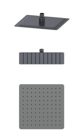 Верхний душ WONZON & WOGHAND, Темный графит (WW-88DP06-BGM), артикул WW-88DP06-BGM