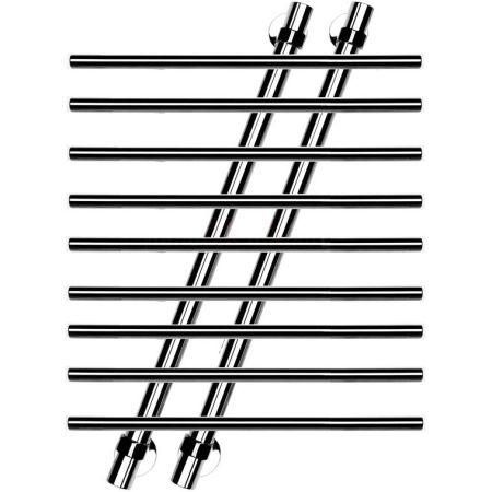 Водяной полотенцесушитель Ника Bamboo ЛБ7 80x60 Хром, артикул ЛБ7 80x60