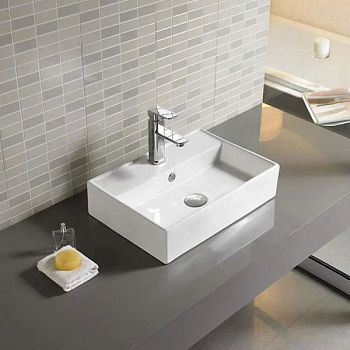 Раковина чаша Velvex 7657D, белый