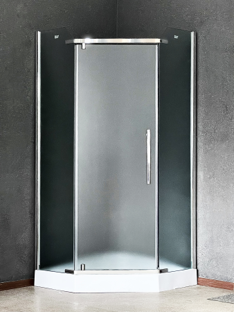 Душевой уголок Royal Bath RB 90TR-C-CH 90х90х185 (рифленое), артикул RB90TR-C-CH