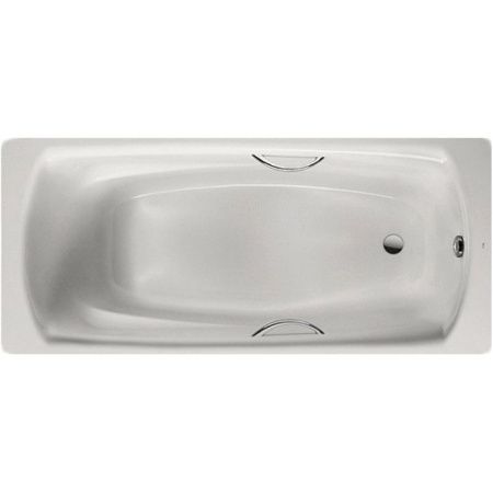 Стальная ванна Roca Swing 180x80 2200E0000 с отверстиями для ручек с антискользящим покрытием