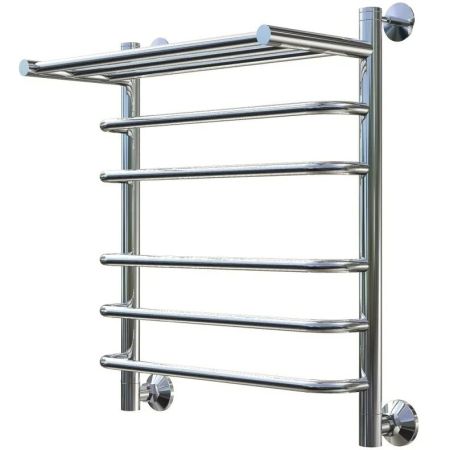 Водяной полотенцесушитель Тругор Идеал 2 П НП 60x50 с полкой Хром, артикул Идеал2/нп6050П