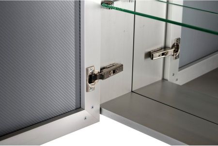 Зеркало-шкаф De Aqua 80 серебро