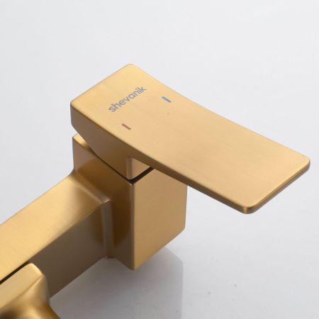 Душевая система Shevanik S4436G, золотой сатин