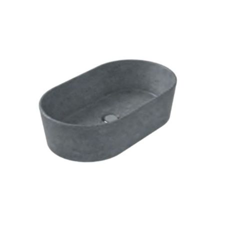 Globo Le Pietre Раковина накладная овальная 60х35х16 см, цвет вулканический серый