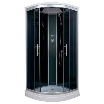 Душевая кабина Timo Standart T-1109 P 90х90 без гидромассажа профиль Хром стекло тонированное