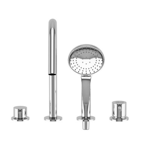 Смеситель на борт ванны LEAF-BVDM4-L, артикул LEAF-BVDM4-L-PO