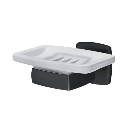 A9034222 Gem, Стеклянная мыльница с настенным держателем, черная, артикул A9034222