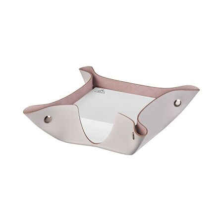 ADJ Подставка для бумажных блоков, 10x10xH4 см., цвет: устричный/пепельная роза, артикул 105.02/07