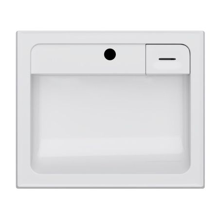 M85AWCC0602WG X-Joy, Раковина над стиральной машиной, литьевой мрамор, 60 см, белый глянец