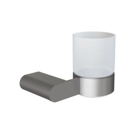 Стакан для ванной комнаты Knotlor SC102GM, оружейная сталь, артикул SC102GM