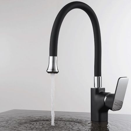 Смеситель для кухни D&K Berlin Technische DA1432915 Хром Черный