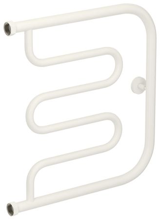 Полотенцесушитель водяной "Лира+" 500х500 Н. Г. 1" (Матовый Белый), артикул 30-4011-5050