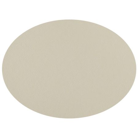 ADJ Овальный плейсмат, 47,5x35 см., цвет: белый/панна котта, артикул 0001.10/16