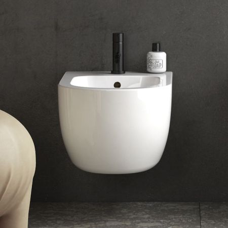 GLOBO Mode Биде подвесное  53х34 см, с 1 отв под смеситель, цвет белый, артикул MES09BI*1