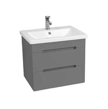 Тумба VIANT "Марсель" 2 ящика подвесная графит 425х655х500 под раковину .S-UM-COM70/1-w (COMO 70) (VMAR70COG-T2YP)