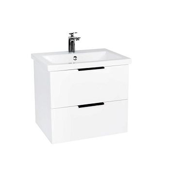 Тумба VIANT "Берлин" 2 ящика подвесная белая 444х570х520 под раковину .S-UM-MOD60/1 (MODUO 60) (VBER60MDBEL-T2YP)