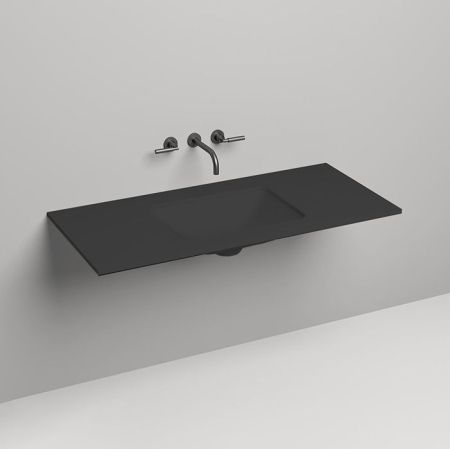 SALINI Столешница 1200х500х15 мм, из материалв S-Stone, цвет  матовый RAL 9011, артикул 200123MRF RAL9011