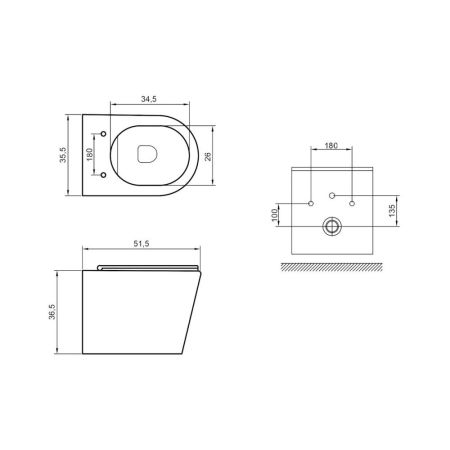 Унитаз подвесной Maretti Florenza безободковый с микролифтом, FL10PBM97-844, белый, артикул FL10PBM97-844