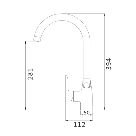 Смеситель для кухни с подключением фильтра Shevanik S368L, сатин, артикул S368L