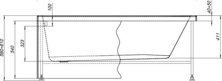 Каркас сварной для акриловой ванны Aquanet Light 150x70, артикул 00242147